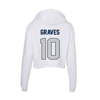 Butler - NCAA Softball : Kendall Graves - Women's Crop Fleece Hooded Sweatshirt-1