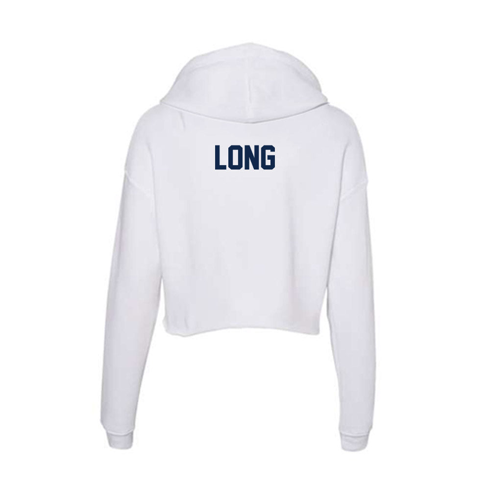 Butler - NCAA Men's Track & Field : Sam Long - Women's Crop Fleece Hoodie-1