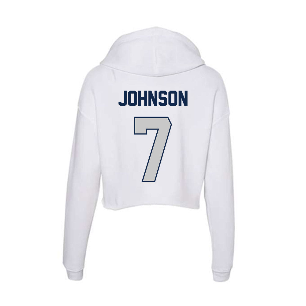 BU - NCAA Women's Basketball : McKenna Johnson - Women's Crop Fleece Hoodie-1
