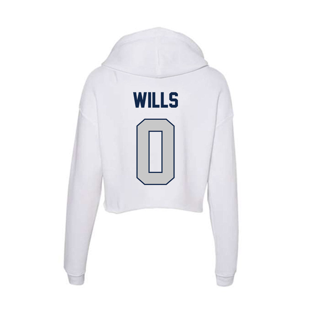 Butler - NCAA Women's Basketball : Laniah Wills - Women's Crop Fleece Hooded Sweatshirt-1