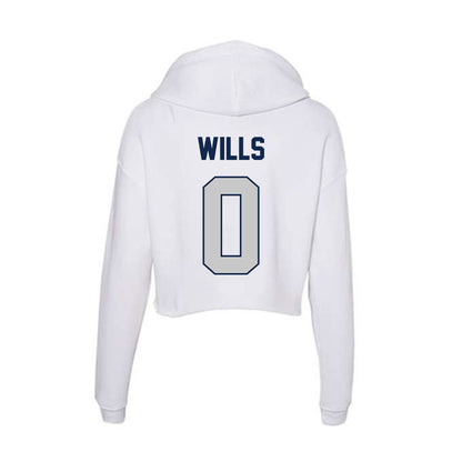 Butler - NCAA Women's Basketball : Laniah Wills - Women's Crop Fleece Hooded Sweatshirt-1