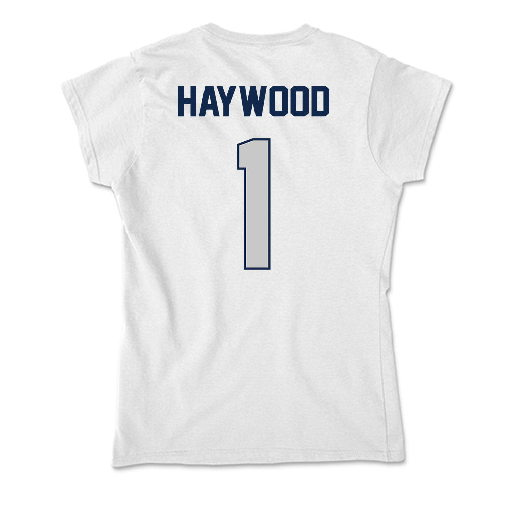 Butler - NCAA Men's Basketball : Evan Haywood - Soft Style Women’s T-Shirt-1