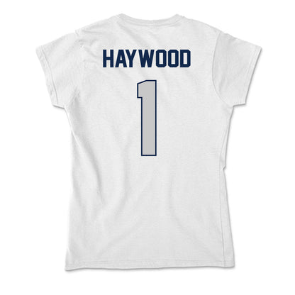 Butler - NCAA Men's Basketball : Evan Haywood - Soft Style Women’s T-Shirt-1