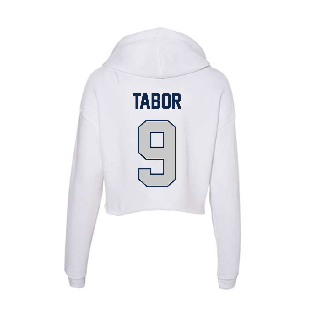 Butler - NCAA Football : Andrew Tabor - Women's Crop Fleece Hooded Sweatshirt-1