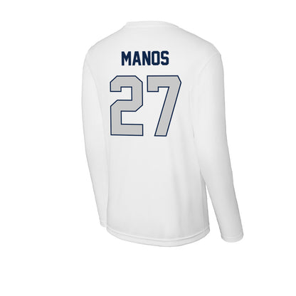 Butler - NCAA Baseball : JJ Manos - Activewear Long Sleeve T-Shirt-1