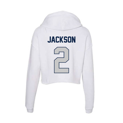 Butler - NCAA Men's Basketball : Jalen Jackson - Women's Crop Fleece Hoodie-1