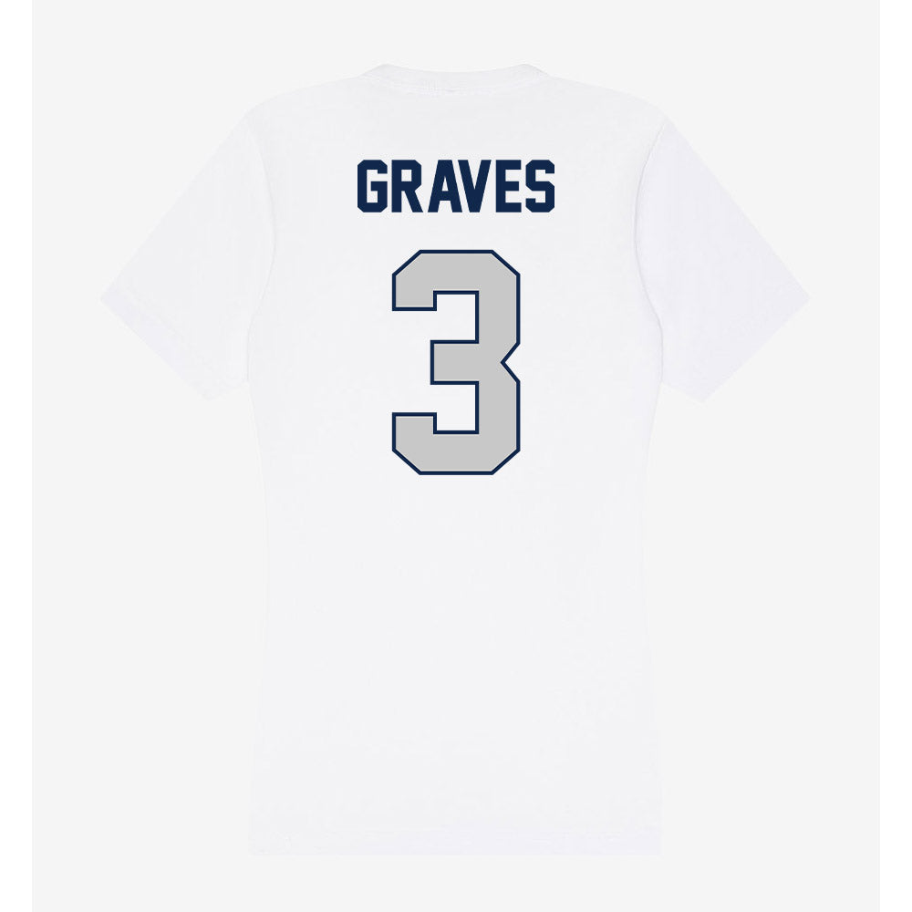 Butler - NCAA Women's Soccer : Chrissy Graves - Women's V-Neck T-Shirt-1