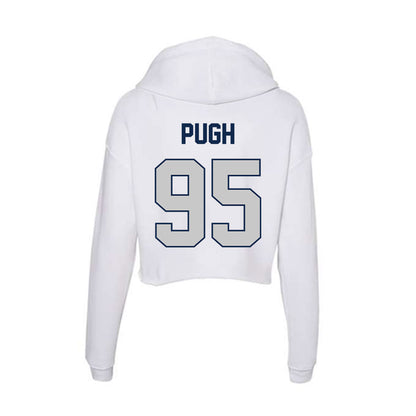 Butler - NCAA Football : Michael Pugh - Women's Crop Fleece Hooded Sweatshirt-1