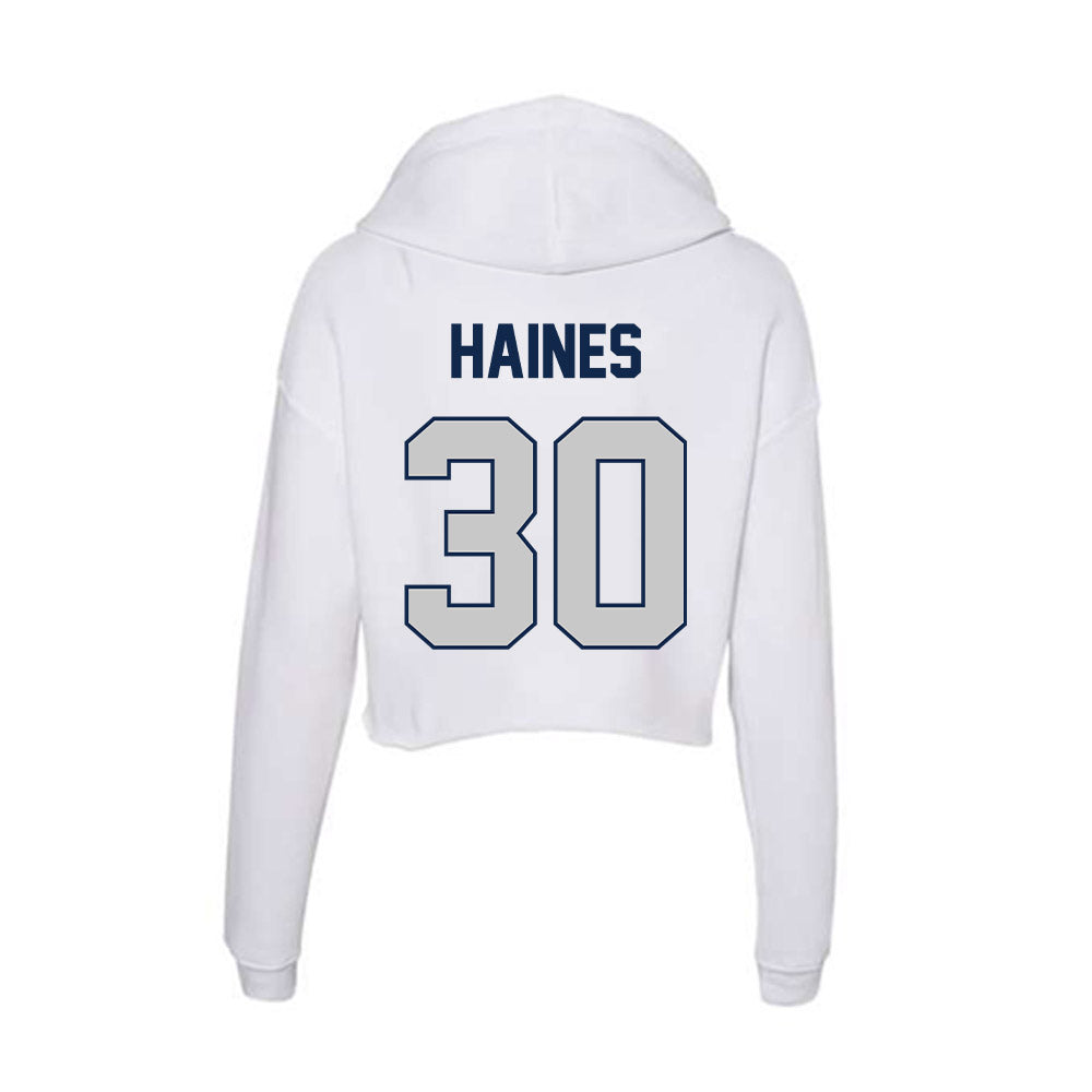 Butler - NCAA Women's Lacrosse : Addison Haines - Women's Crop Fleece Hooded Sweatshirt-1