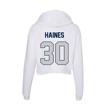Butler - NCAA Women's Lacrosse : Addison Haines - Women's Crop Fleece Hooded Sweatshirt-1