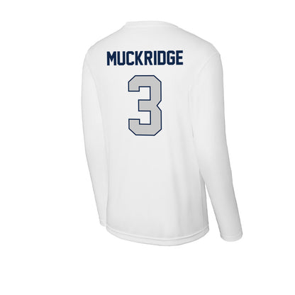 Butler - NCAA Men's Soccer : Evan Muckridge - Activewear Long Sleeve T-Shirt-1