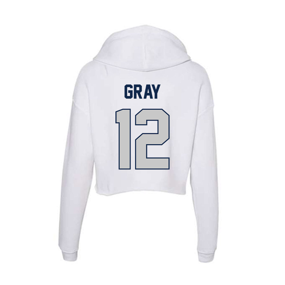 Butler - NCAA Women's Volleyball : Lucy Gray - Women's Crop Fleece Hoodie-1
