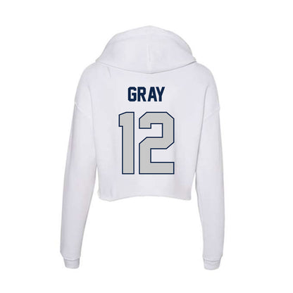 Butler - NCAA Women's Volleyball : Lucy Gray - Women's Crop Fleece Hoodie-1