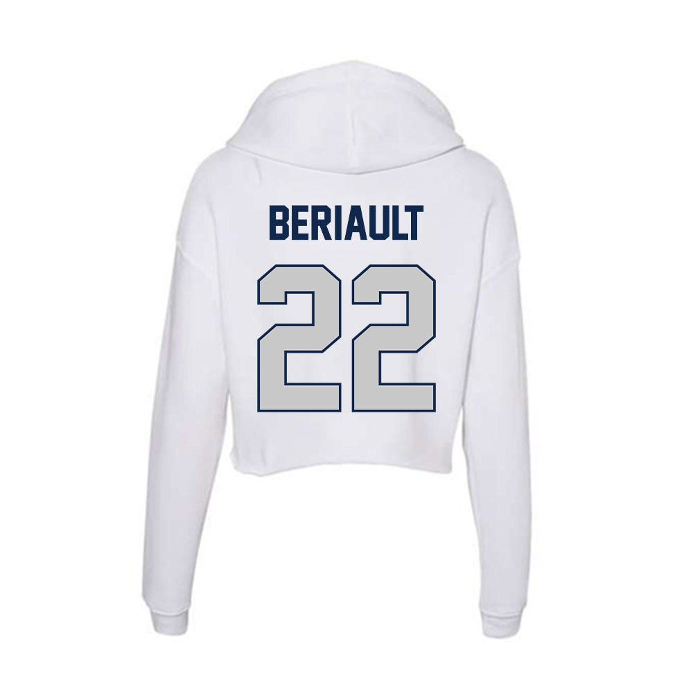 Butler - NCAA Football : Madden Beriault - Women's Crop Fleece Hoodie-1