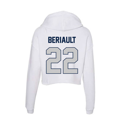 Butler - NCAA Football : Madden Beriault - Women's Crop Fleece Hoodie-1
