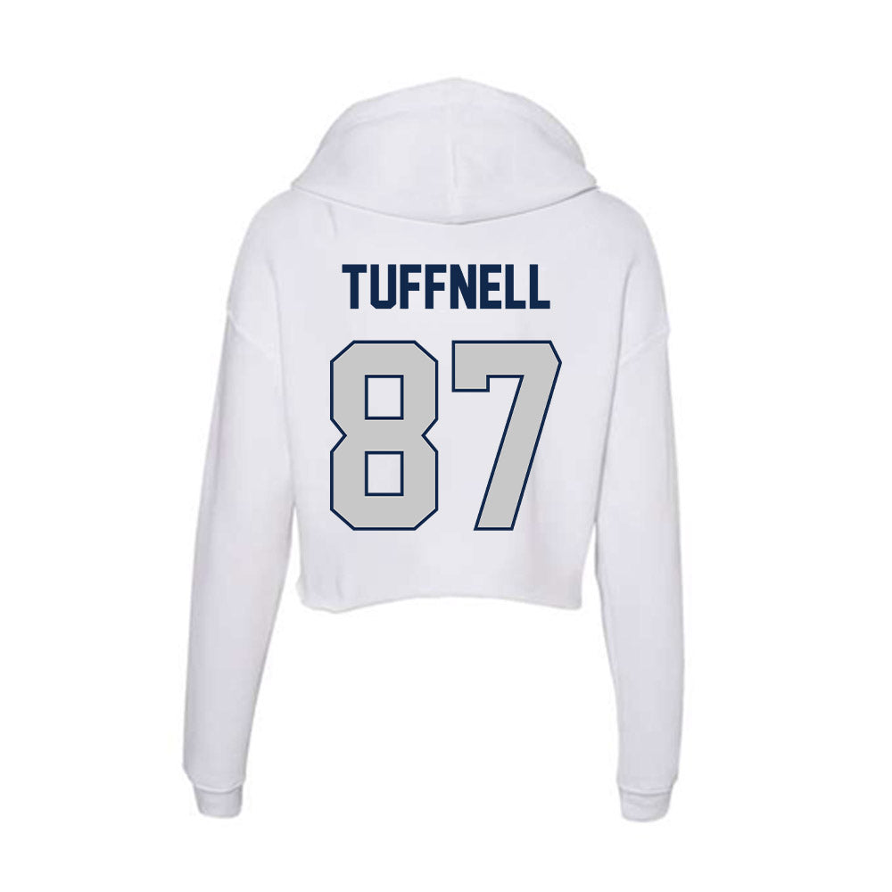 Butler - NCAA Football : Isaac Tuffnell - Women's Crop Fleece Hooded Sweatshirt-1