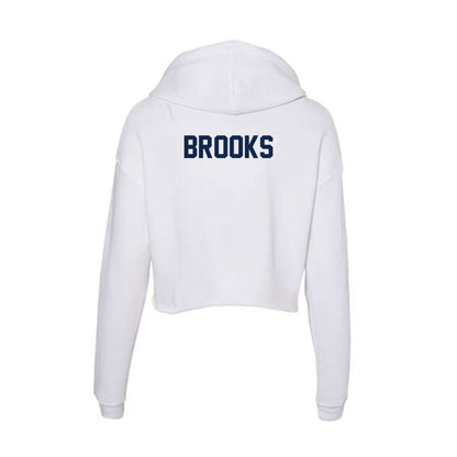 Butler - NCAA Men's Golf : Nicholas Brooks - Women's Crop Fleece Hooded Sweatshirt-1