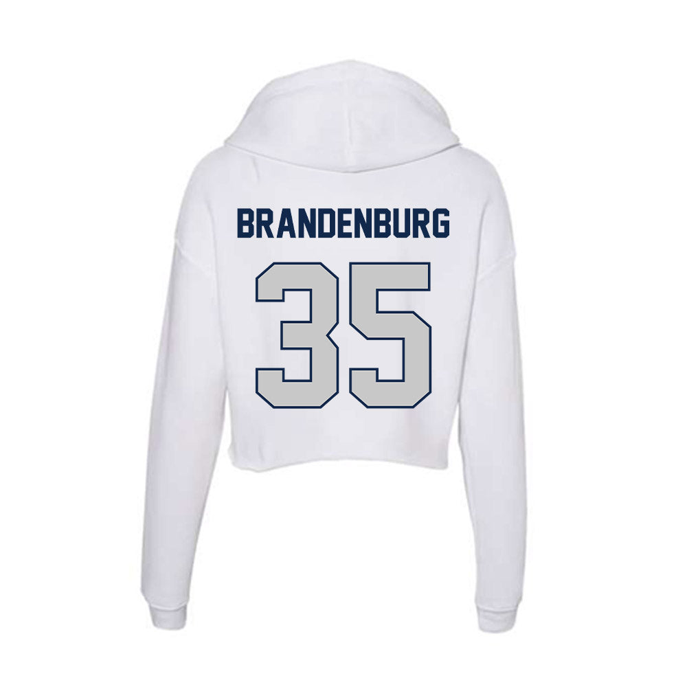 BU - NCAA Football : Ben Brandenburg - Women's Crop Fleece Hoodie-1