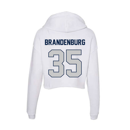 BU - NCAA Football : Ben Brandenburg - Women's Crop Fleece Hoodie-1