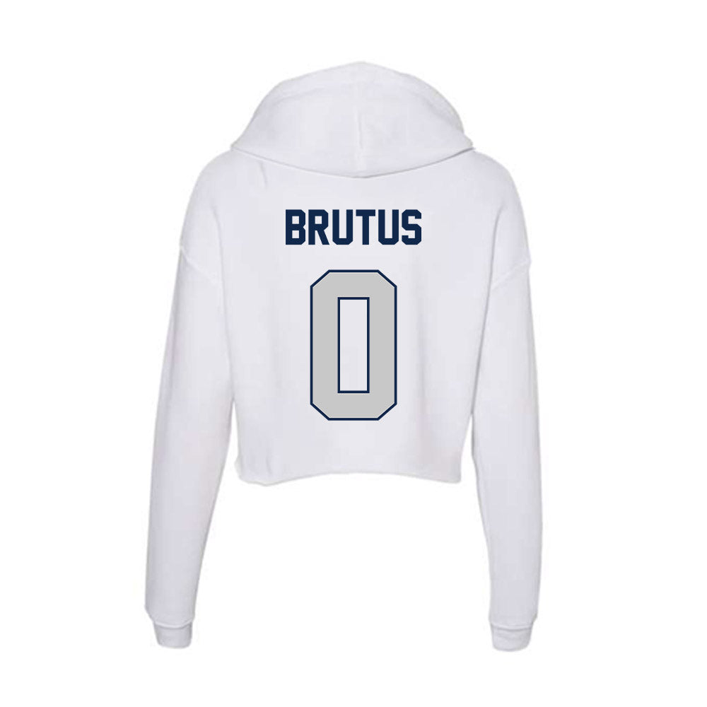 Butler - NCAA Men's Basketball : Herly Brutus - Women's Crop Fleece Hooded Sweatshirt-1