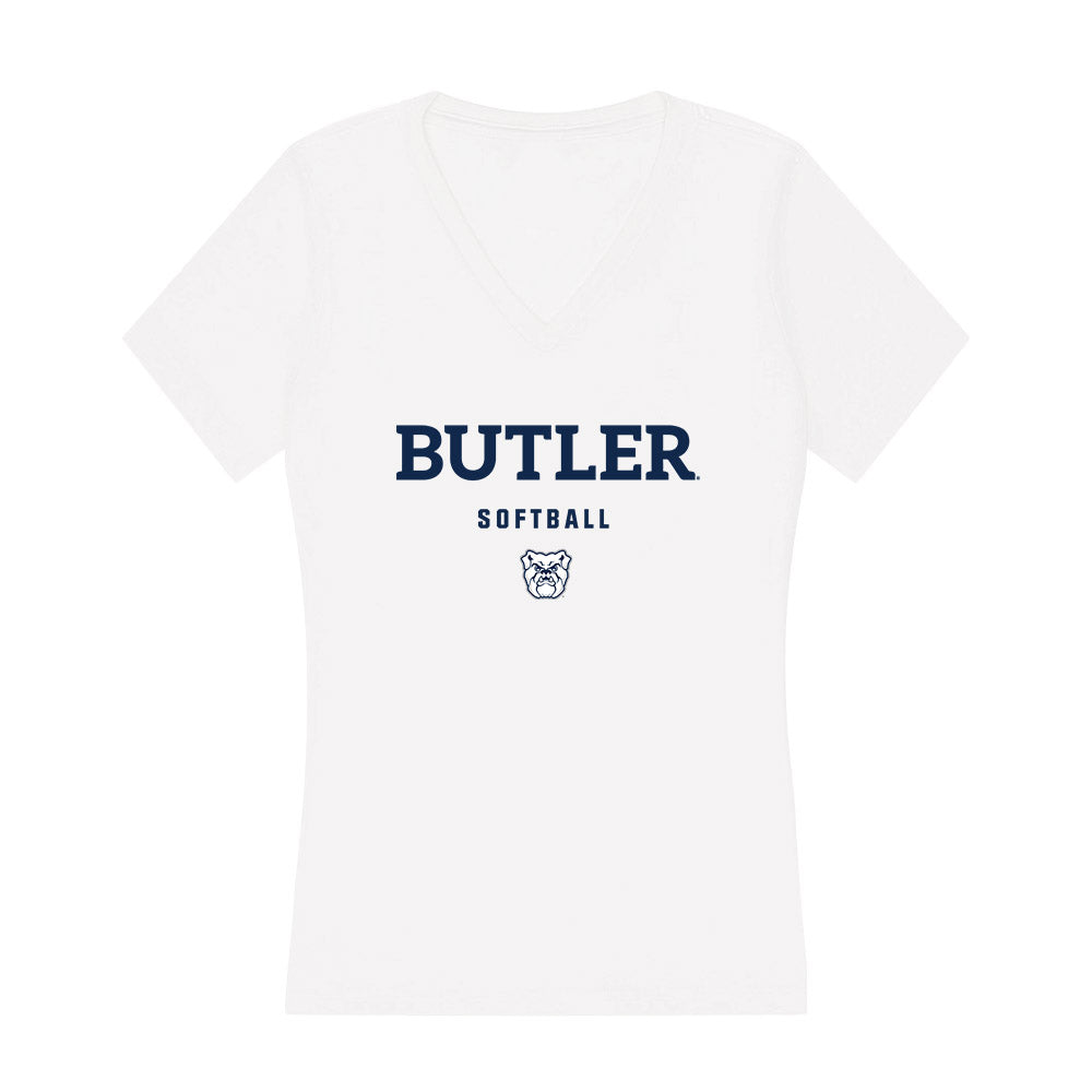 BU - NCAA Softball : Erin Clark - Women's V-Neck T-Shirt-0
