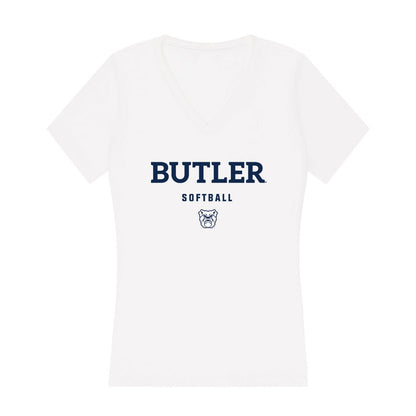 BU - NCAA Softball : Makena Alexander - Women's V-Neck T-Shirt-0