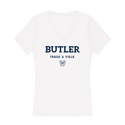 Butler - NCAA Men's Track & Field : Ty Darting - Women's V-Neck T-Shirt-0