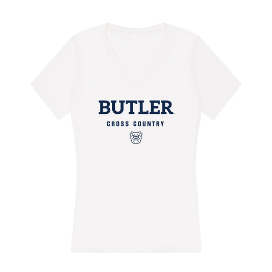 Butler - NCAA Women's Cross Country : Emily Berger - Women's V-Neck T-Shirt-0