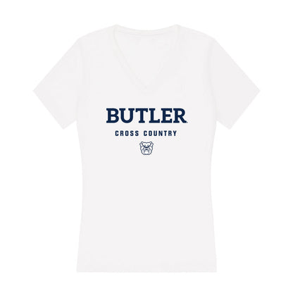 Butler - NCAA Women's Cross Country : Ava Porras - Women's V-Neck T-Shirt-0