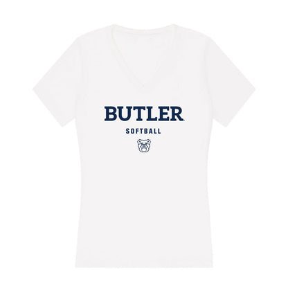 BU - NCAA Softball : Kieli Ryan - Women's V-Neck T-Shirt-0