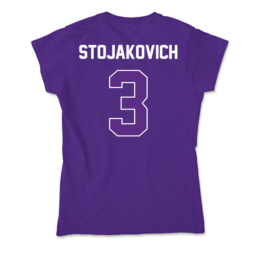 North Alabama - NCAA Women's Soccer : Avery Stojakovich - Soft Style Women’s T-Shirt-1