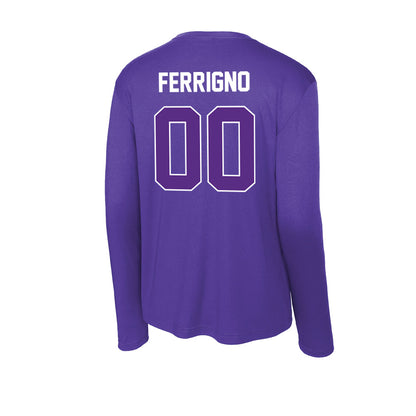 North Alabama - NCAA Baseball : Jackson Ferrigno - Performance Long Sleeve T-Shirt-1