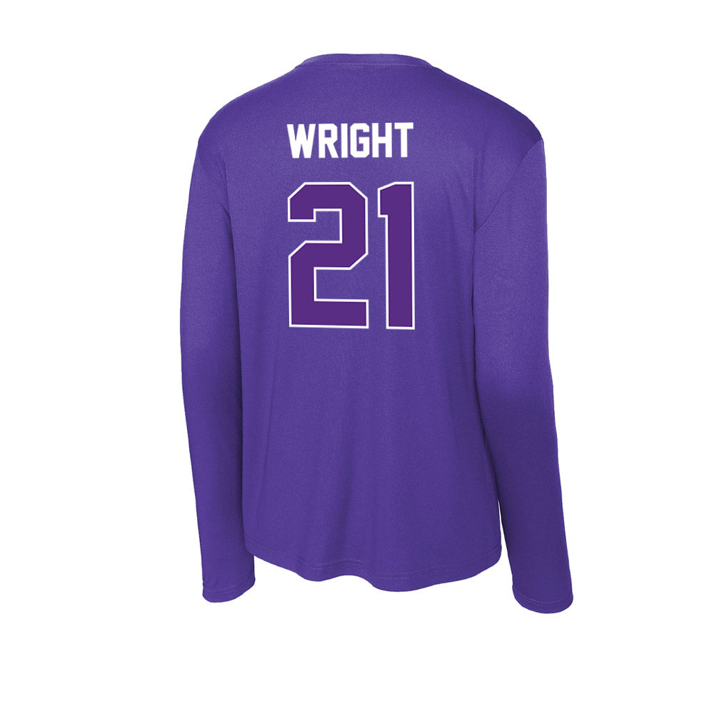 North Alabama - NCAA Softball : Emma Kate Wright - Performance Long Sleeve T-Shirt-1