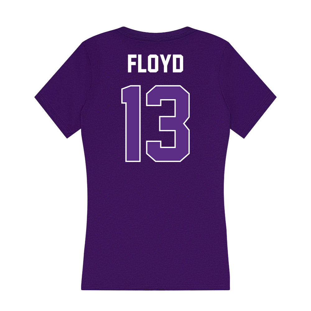 North Alabama - NCAA Men's Basketball : Blake Floyd - Women's V-Neck T-Shirt-1