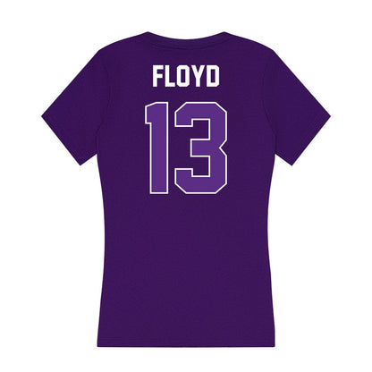 North Alabama - NCAA Men's Basketball : Blake Floyd - Women's V-Neck T-Shirt-1
