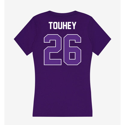 North Alabama - NCAA Baseball : Jordan Touhey - Women's V-Neck T-Shirt-1