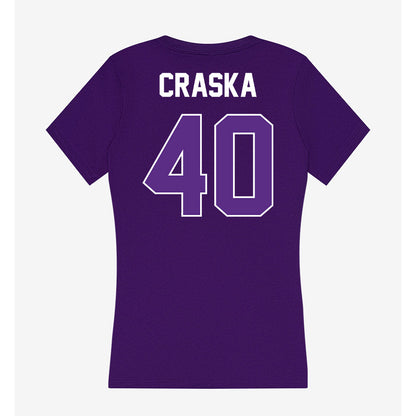 North Alabama - NCAA Baseball : Petey Craska - Women's V-Neck T-Shirt-1