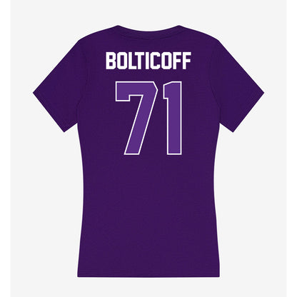 North Alabama - NCAA Football : Noah Bolticoff - Women's V-Neck T-Shirt-1
