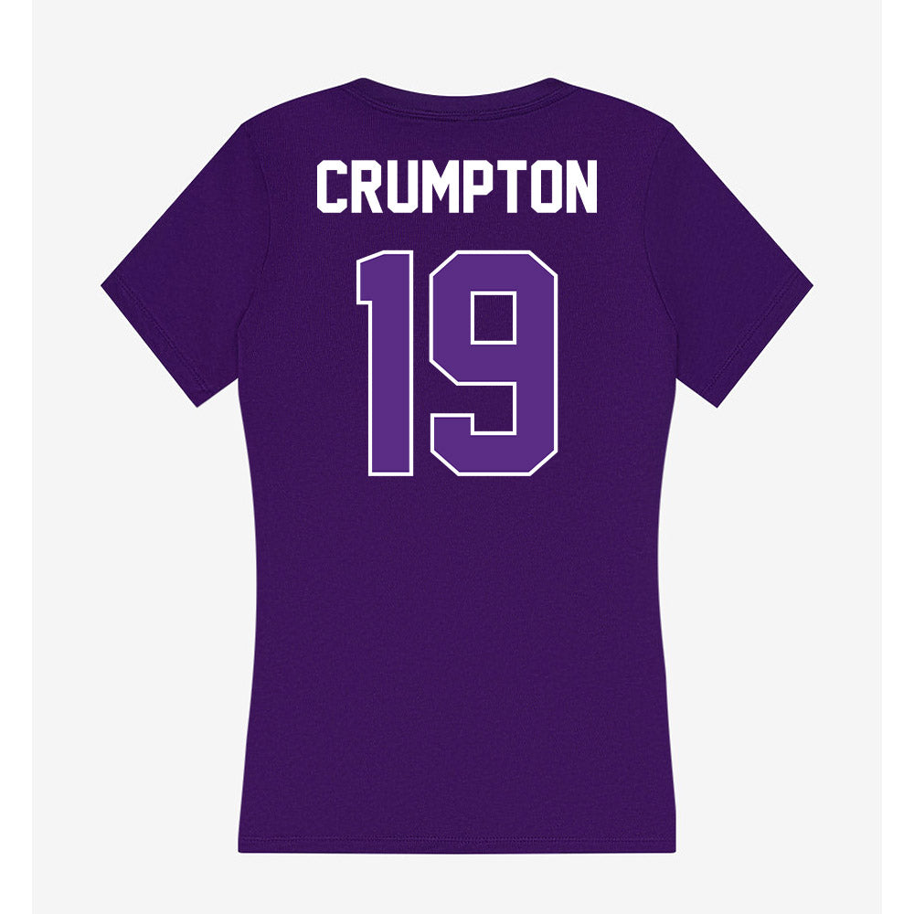 North Alabama - NCAA Baseball : Kelly Crumpton - Women's V-Neck T-Shirt-1