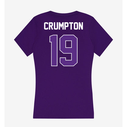 North Alabama - NCAA Baseball : Kelly Crumpton - Women's V-Neck T-Shirt-1