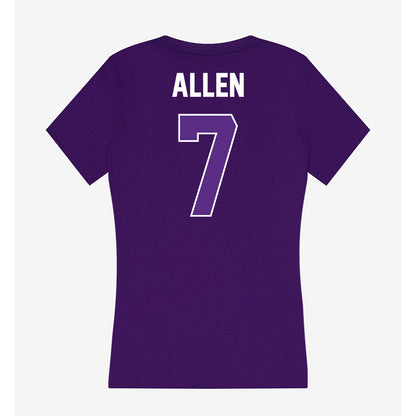 North Alabama - NCAA Women's Soccer : Maddie Allen - Women's V-Neck T-Shirt-1