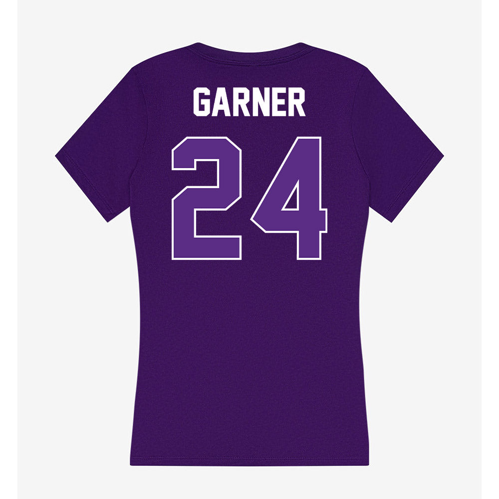 North Alabama - NCAA Women's Volleyball : Dylann Garner - Women's V-Neck T-Shirt-1