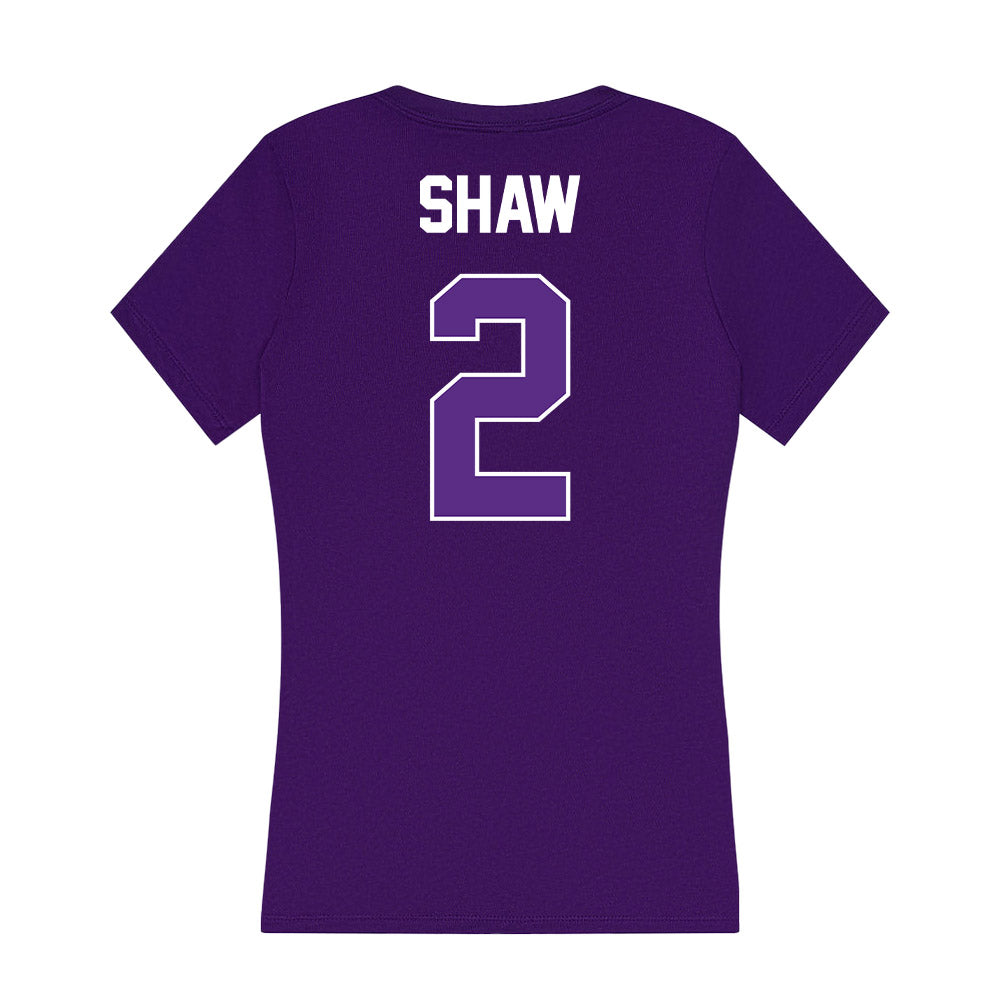 North Alabama - NCAA Softball : Natalie Shaw - Women's V-Neck T-Shirt-1