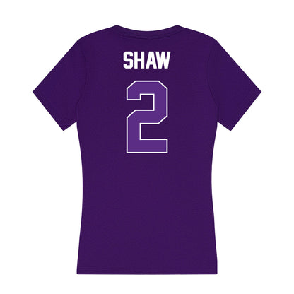 North Alabama - NCAA Softball : Natalie Shaw - Women's V-Neck T-Shirt-1