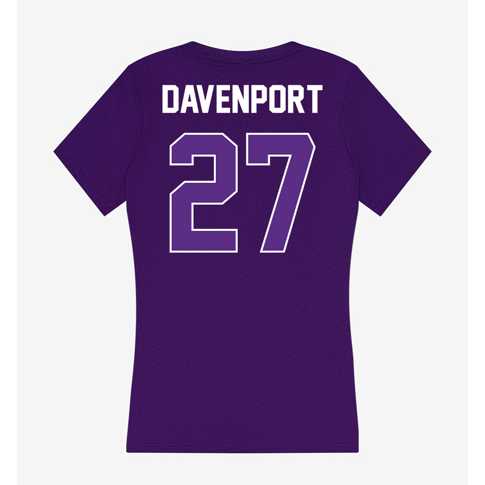 North Alabama - NCAA Baseball : Luke Davenport - Women's V-Neck T-Shirt-1
