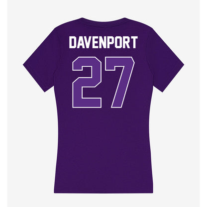 North Alabama - NCAA Baseball : Luke Davenport - Women's V-Neck T-Shirt-1