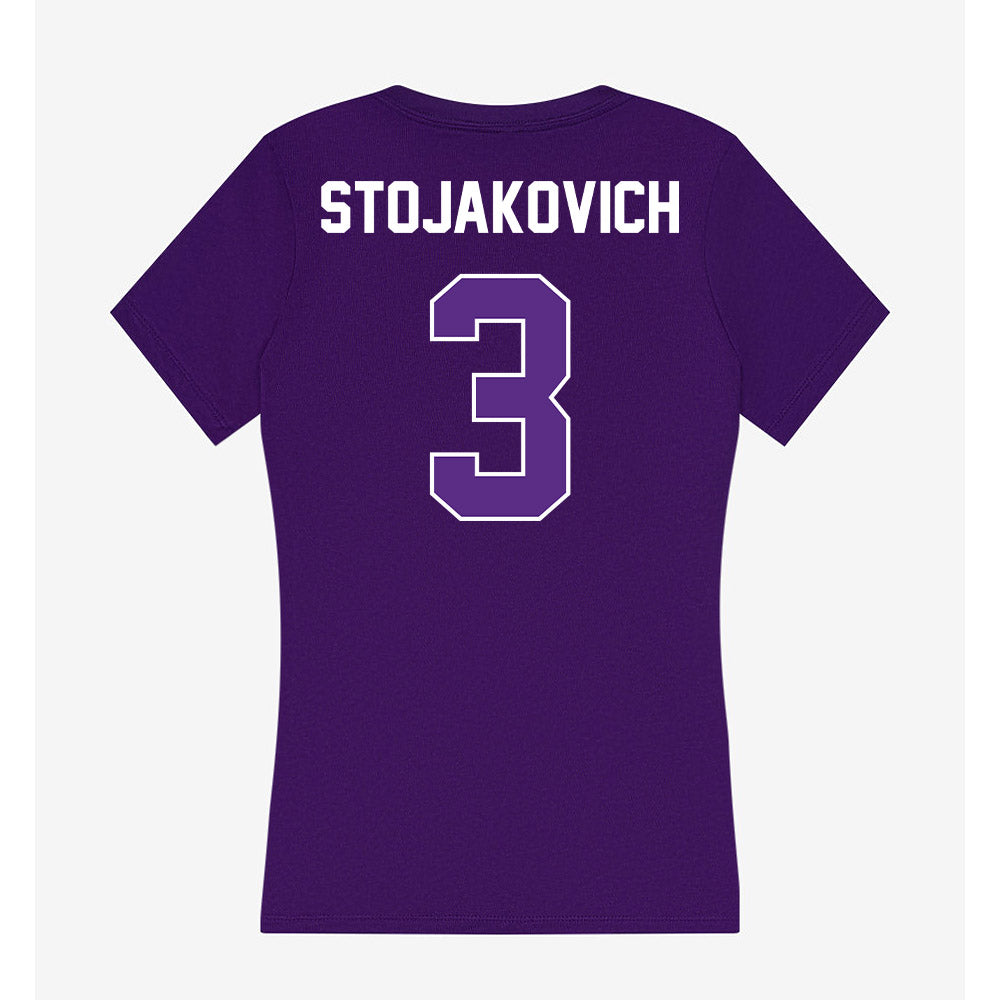 North Alabama - NCAA Women's Soccer : Avery Stojakovich - Women's V-Neck T-Shirt-1