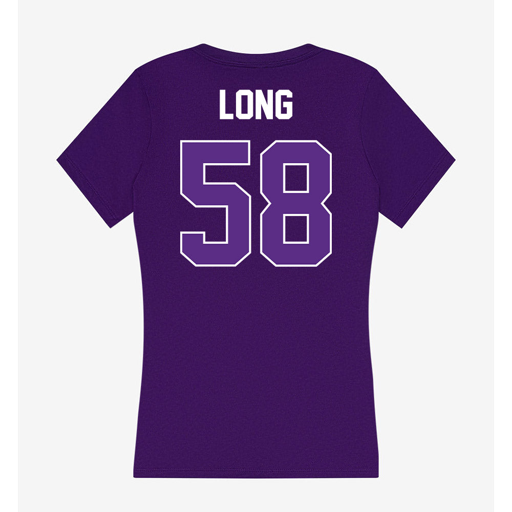 North Alabama - NCAA Football : Eli Long - Women's V-Neck T-Shirt-1