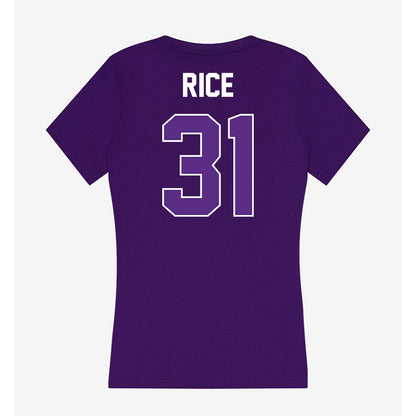 North Alabama - NCAA Baseball : Tyler Rice - Women's V-Neck T-Shirt-1