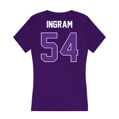 North Alabama - NCAA Football : Jyheam Ingram - Women's V-Neck T-Shirt-1